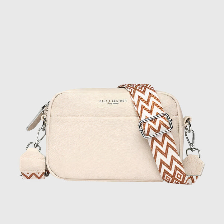Organized women's leather shoulder bag, perfect for daily essentials & stylish everyday wear.