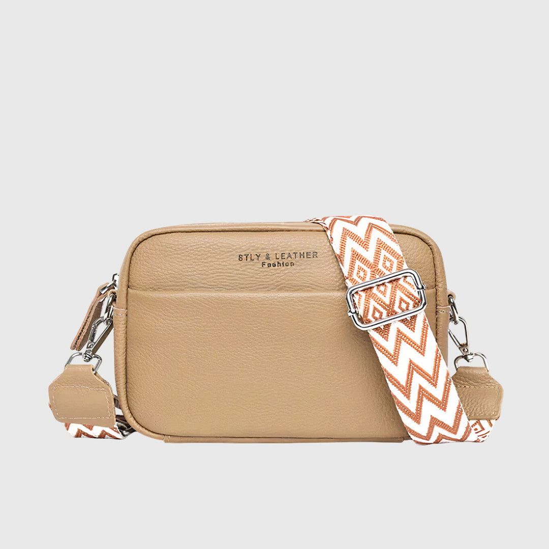 Premium women's leather shoulder bag, a durable and elegant fashion accessory for versatile style.