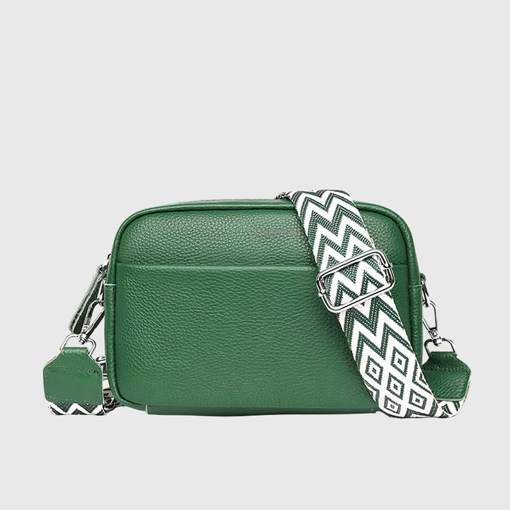 Versatile women's leather shoulder bag with crossbody option. An elegant everyday fashion statement.