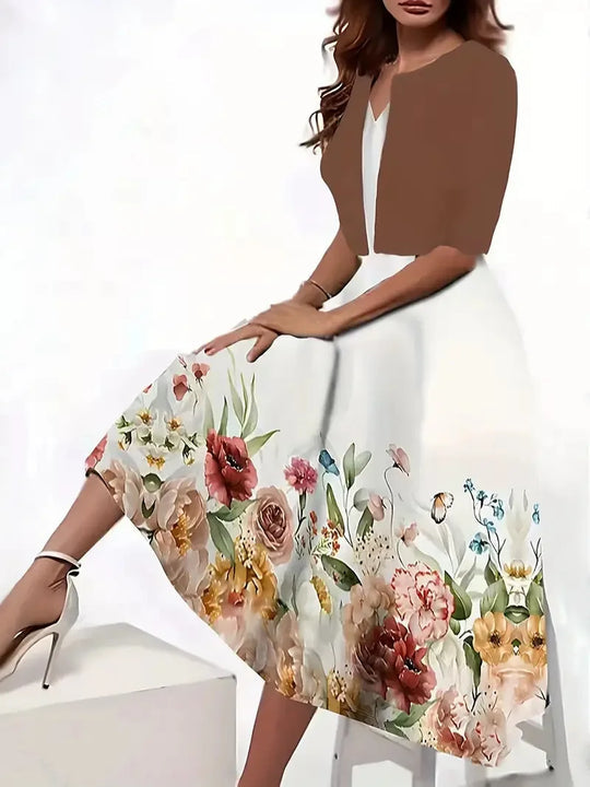 Women's long maxi dress, elegant and versatile for both casual & formal events, comfortable & flowy.
