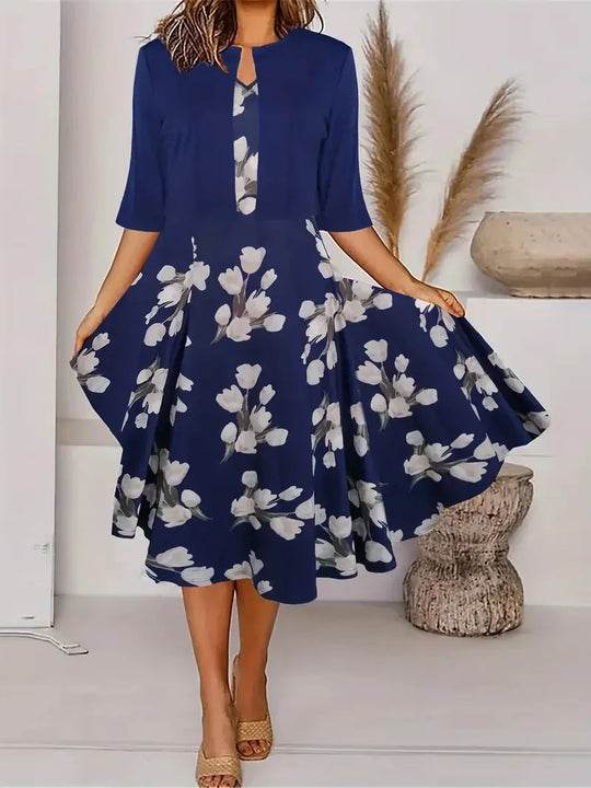 Versatile women's long dress for casual, formal, or evening wear. Comfortable and elegant maxi design.