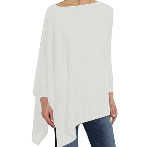 New women's long sleeve top, featuring an elegant & chic design. Versatile blouse for fall & winter fashion.