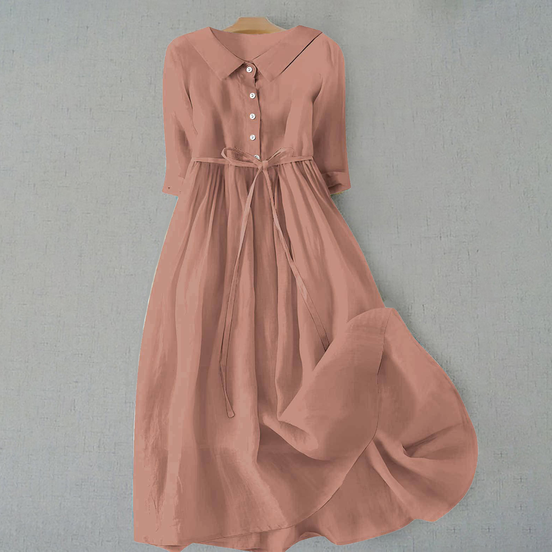 Chic women's summer maxi dress. Minimalist design, comfortable and flattering for any occasion.