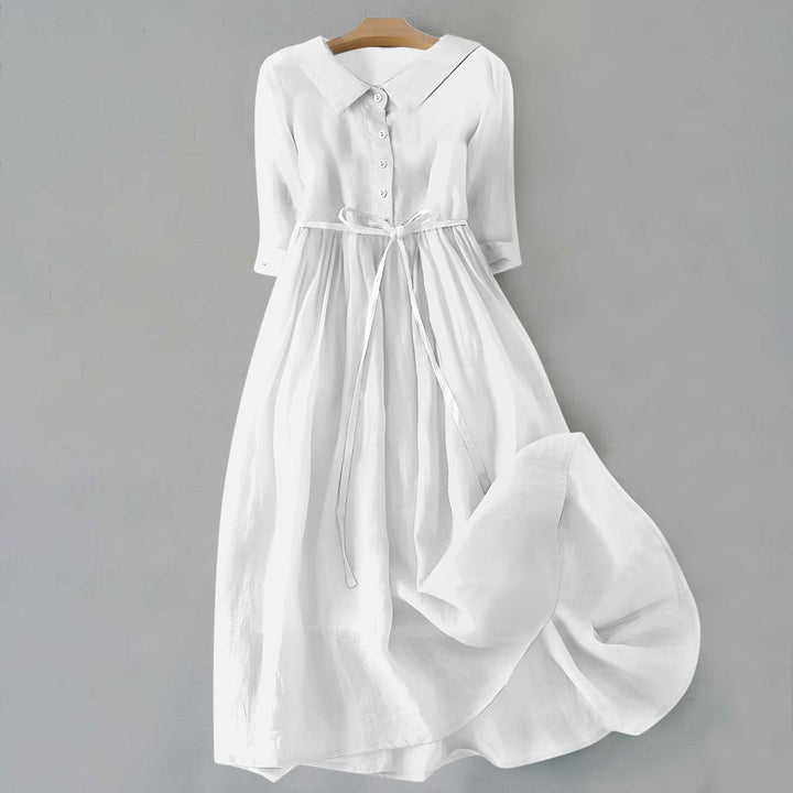 Flattering women's summer maxi dress. Elegant casual fashion for effortless style.