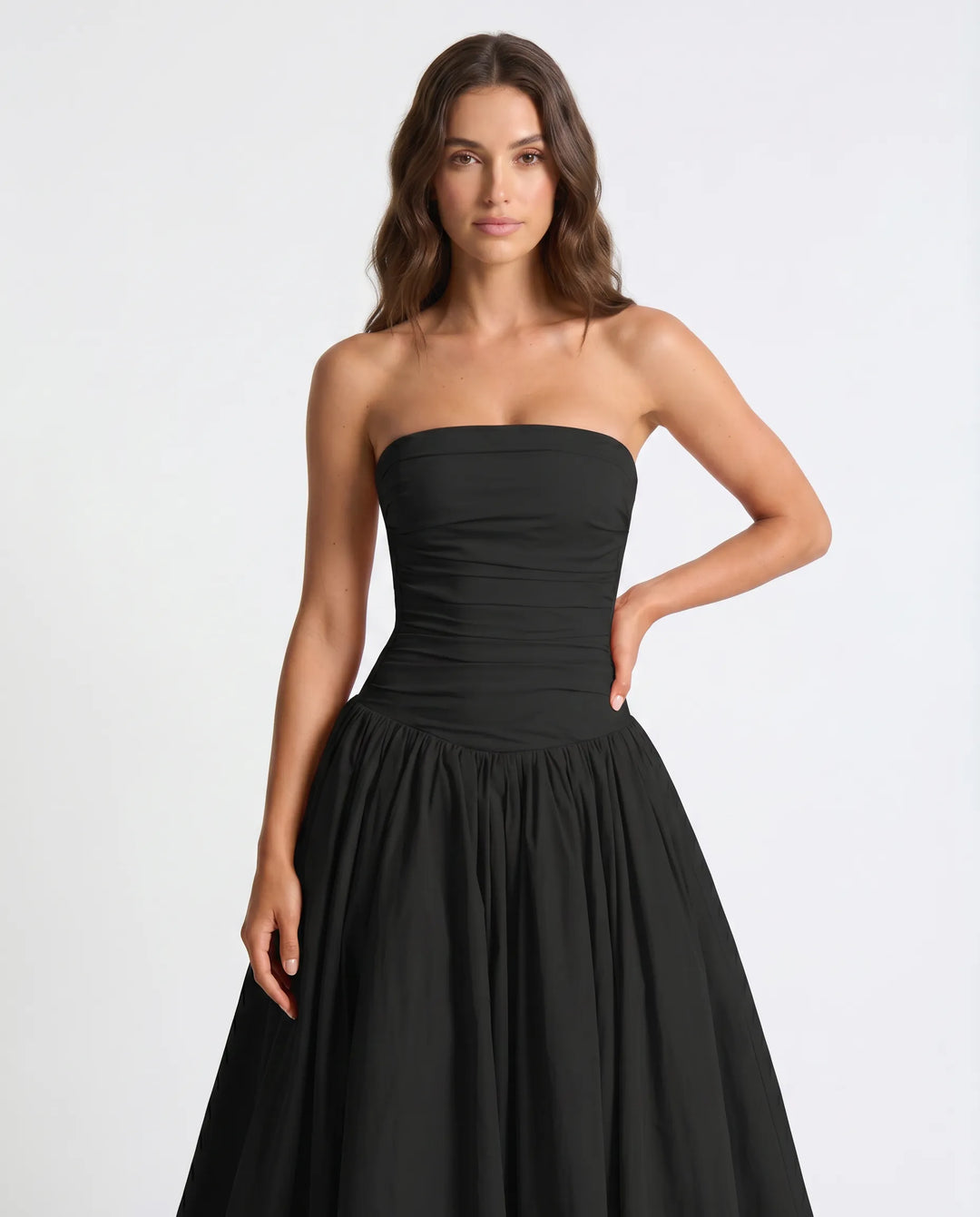 Stylish women's formal maxi dress, offering timeless elegance & feminine charm for evening wear.