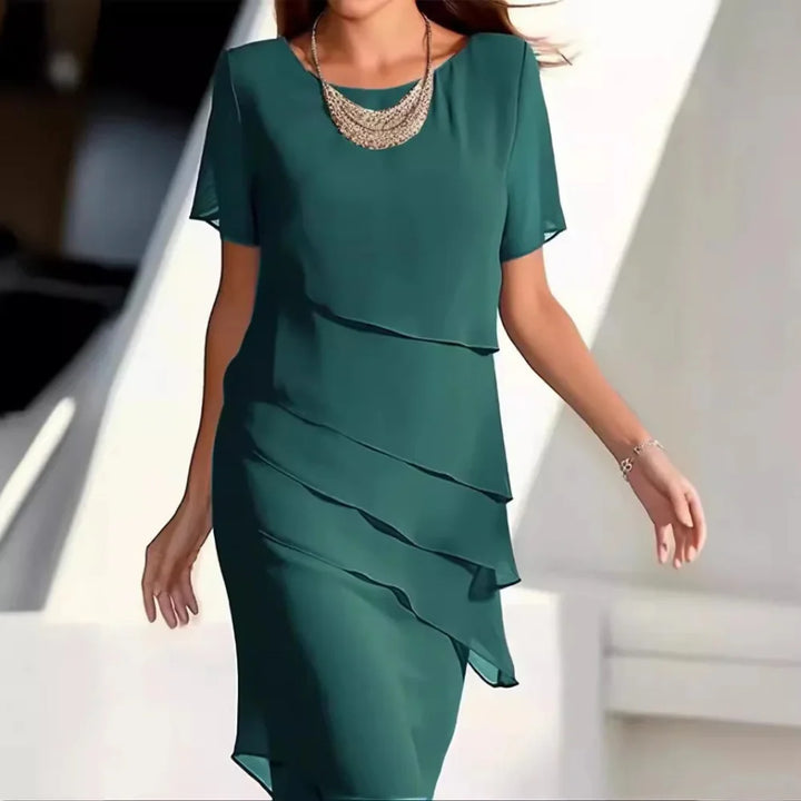 New elegant women's midi dress, a versatile fashion piece for summer, party, and casual occasions.
