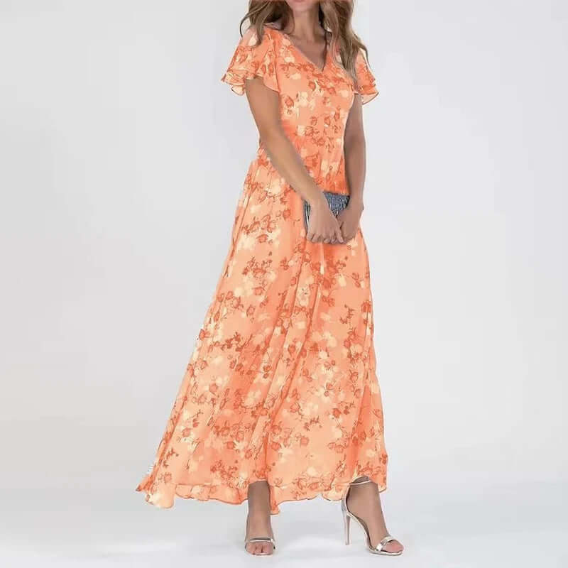 Timeless women's elegant midi dress, designed for comfort and versatile day to night wear, flattering fit.