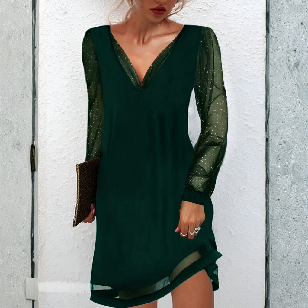 Classic women's midi dress with an elegant, timeless design; a versatile choice for any season or occasion.