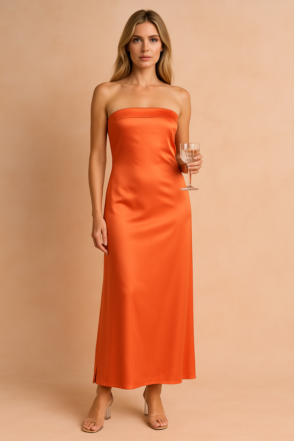 Elegant women's off-the-shoulder maxi dress, perfect evening gown for formal events & special occasions.