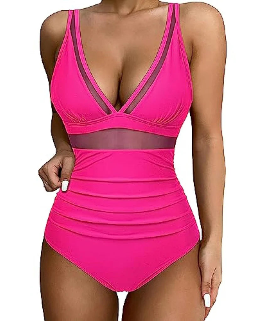 Resort-ready women's one-piece swimsuit, featuring a flattering design for your next summer getaway.