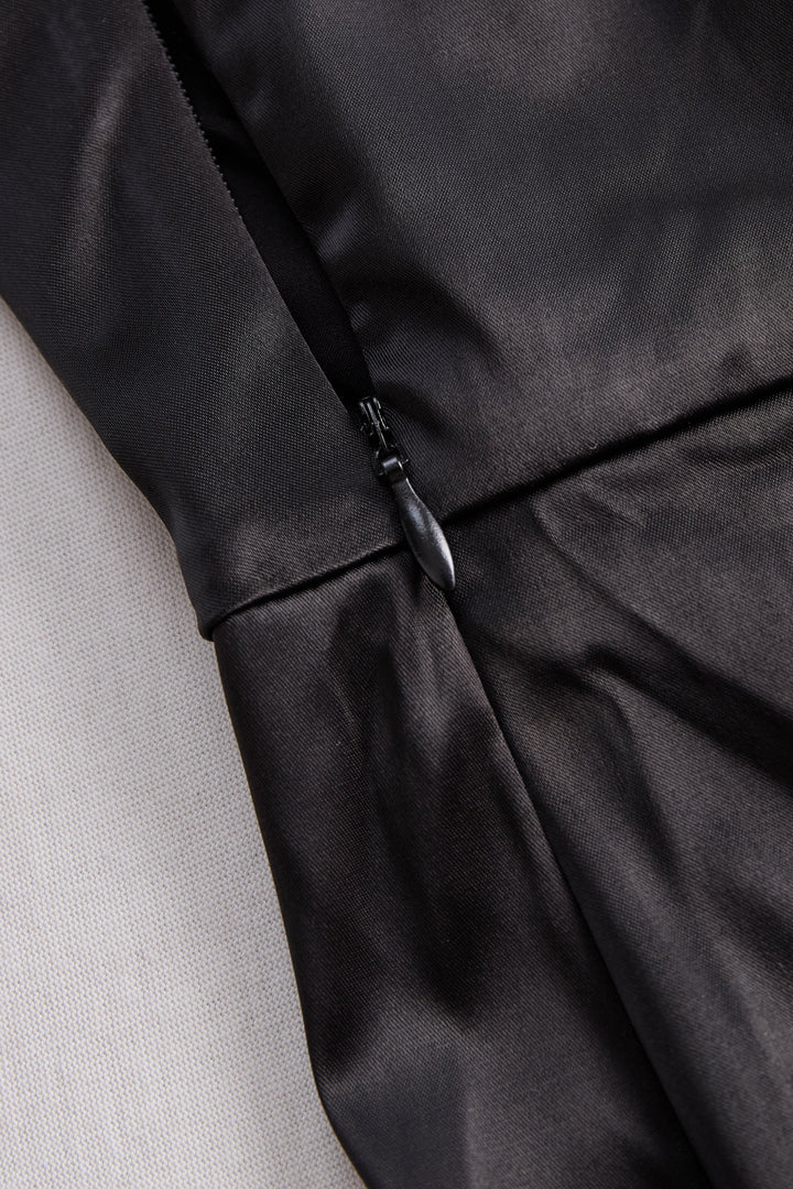 Chic black one-shoulder maxi dress, a perfect women's formal gown for evening wear, parties, or special occasions.