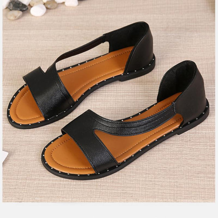 Comfortable open-toe sandals for women, perfect for elegant summer shoes and versatile fashion.