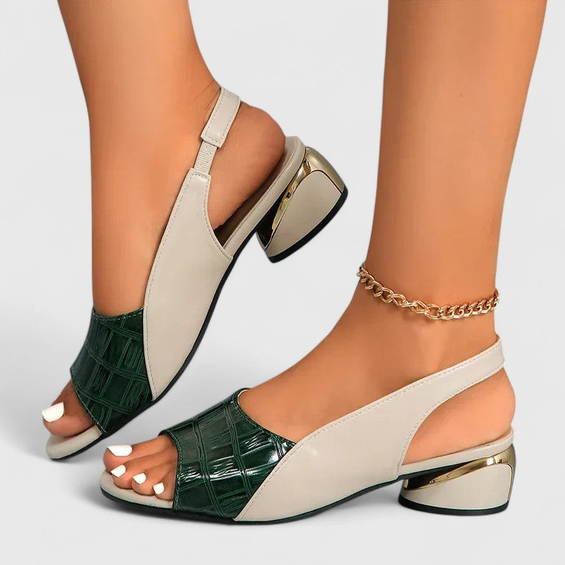 Comfortable adjustable black open-toe women's sandals, ideal summer footwear.