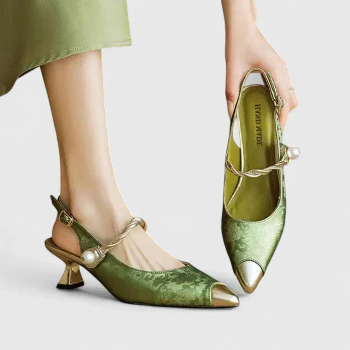 Elegant women's orthopaedic kitten heels for all-day comfort & style. Perfect comfortable dress shoes.
