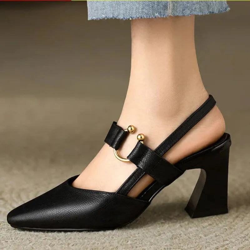 Women's orthopedic high heels providing advanced arch support & cushioning for foot pain relief and comfort.