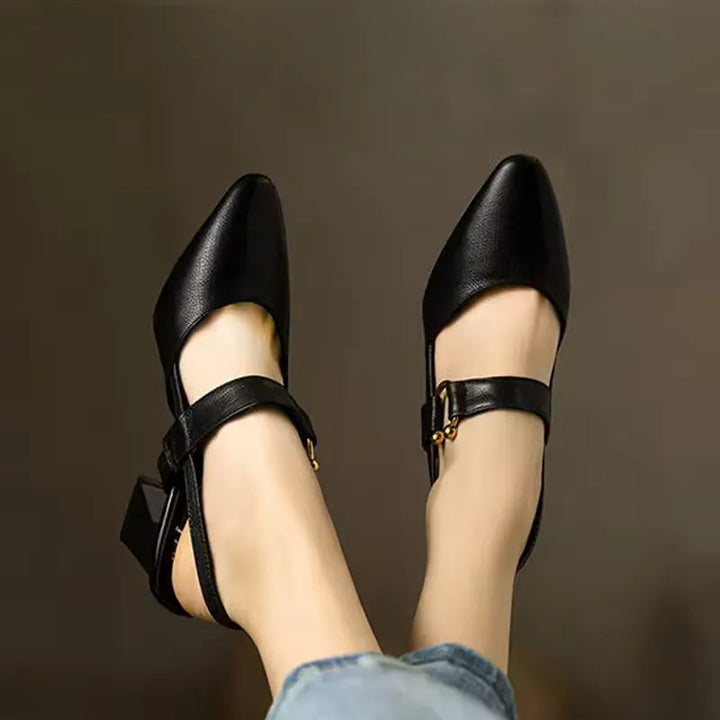 Comfortable orthopedic high heels for women, ideal for office, parties, or special events with all-day support.