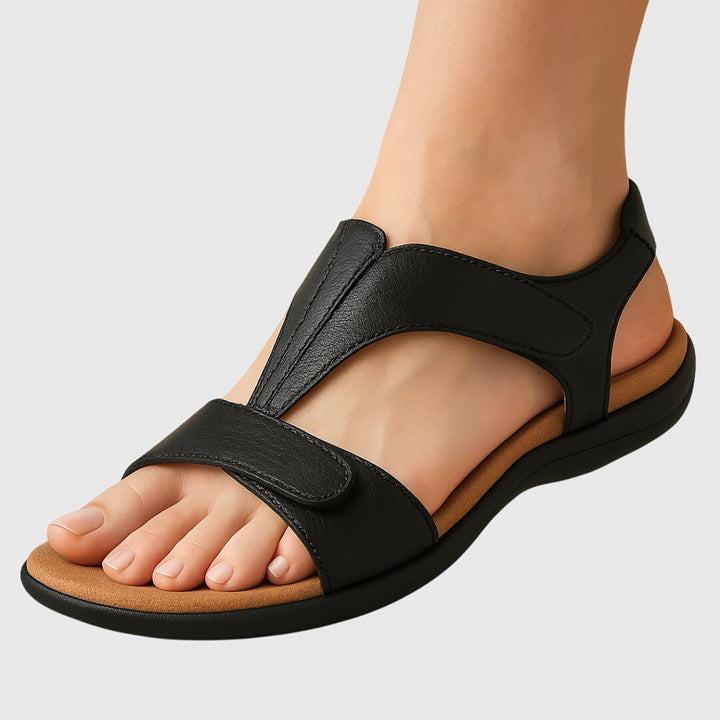 Elegant women's orthopedic sandals with arch support for all-day comfort. Perfect daily summer wear.