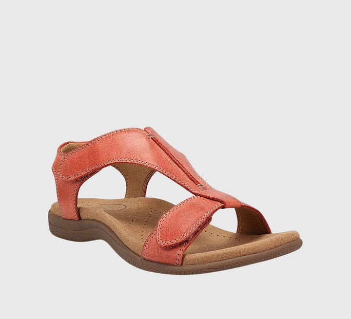 Supportive women's orthopedic sandals, ensuring all-day comfort with arch support. Elegant summer footwear.