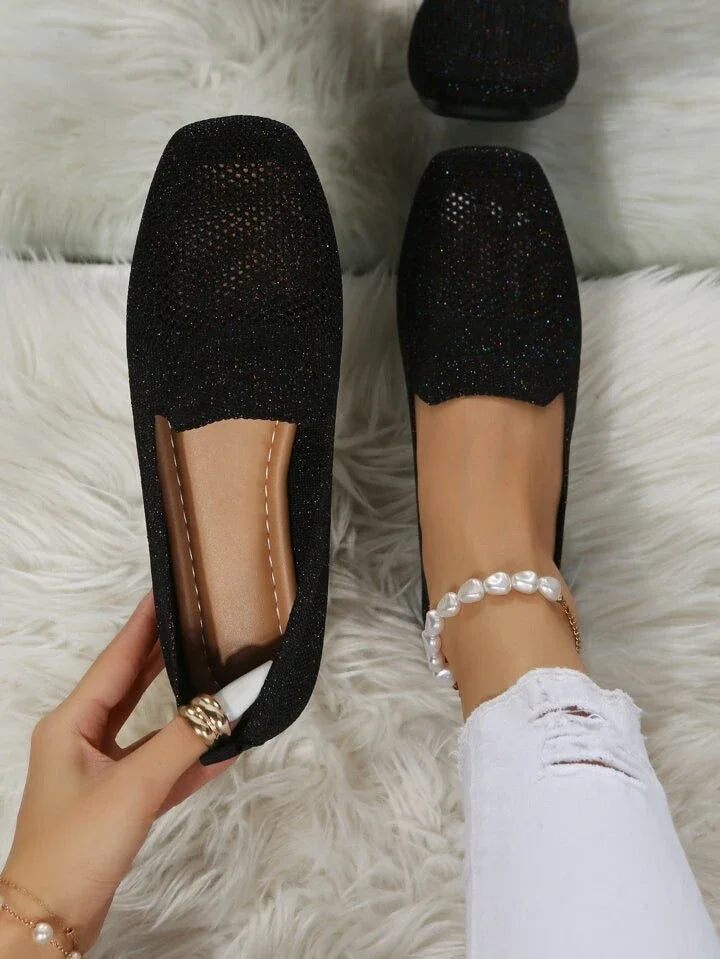 Supportive women's walking shoes, elegant comfort footwear with arch support.
