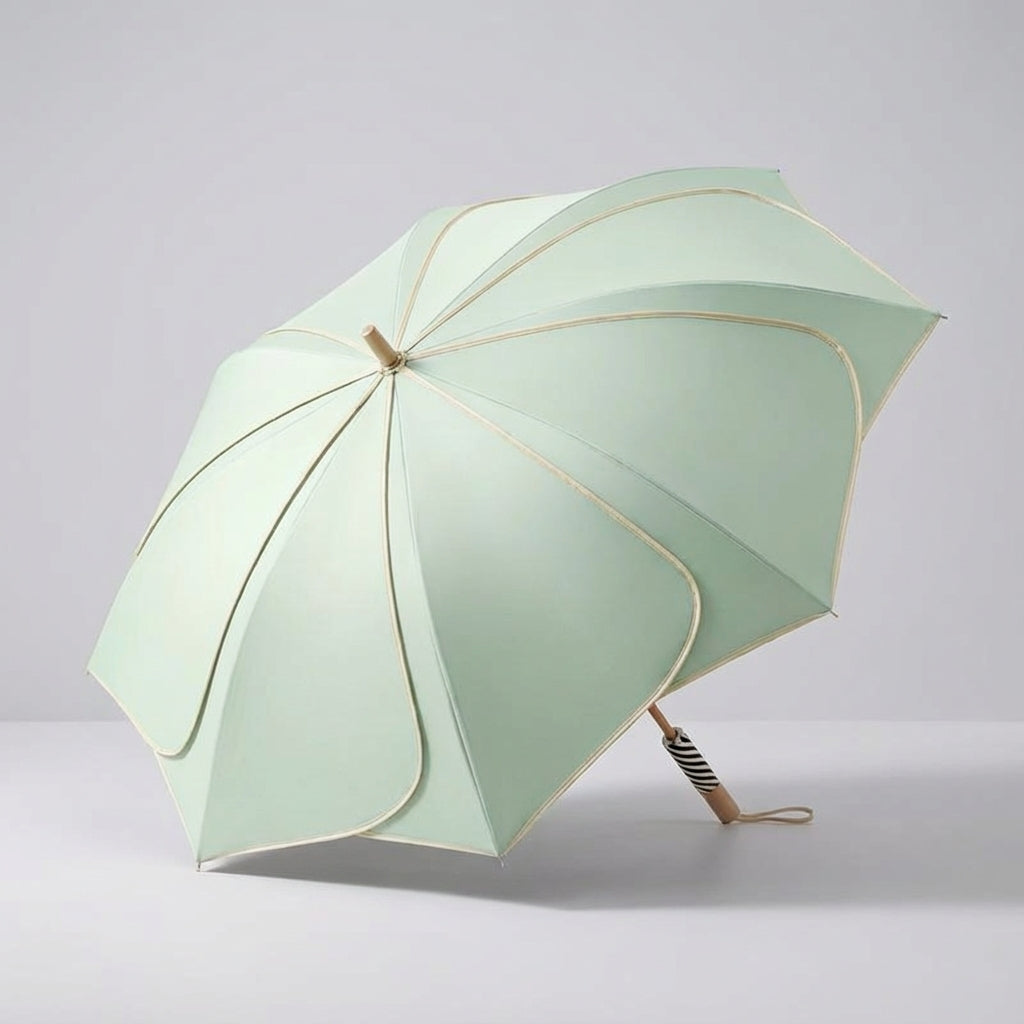 Beautiful women's umbrella, WC2026, with petal design canopy. Provides excellent UV & rain protection.