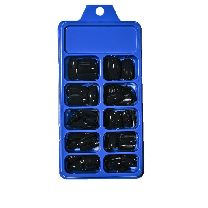 Beautiful women's press-on nail set, perfect for an elegant, instant fake nail art manicure.