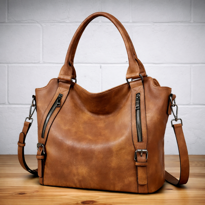 Elegant women's quilted faux leather crossbody bag for daily essentials.