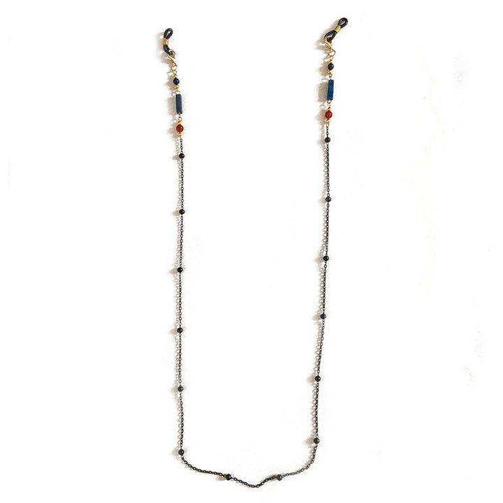 Sparkling red crystal pearl necklace, an elegant women's fashion jewelry accessory with a luxurious feel.