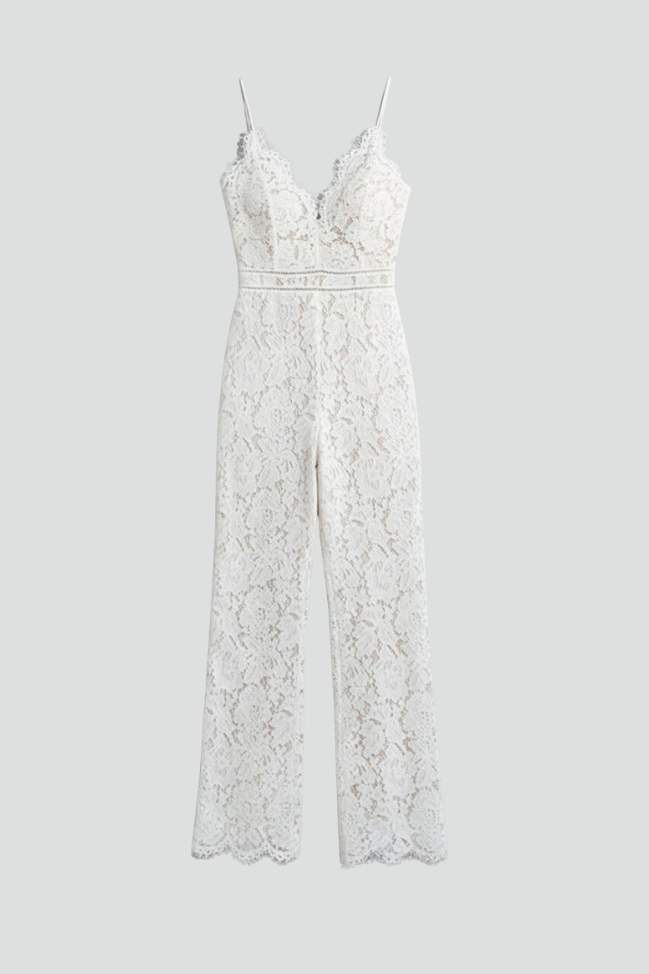 Elegant women's sleeveless V-neck wide-leg jumpsuit, perfect for summer occasions and chic party wear.