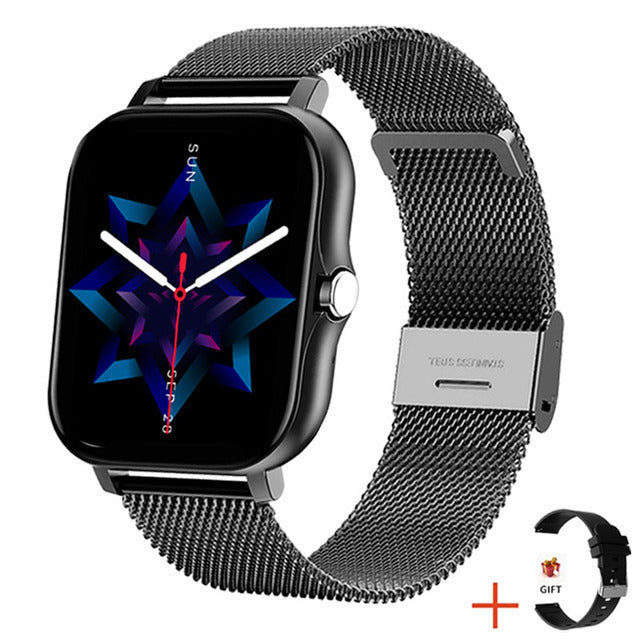 Women's elegant smartwatch, wearable tech with health monitor, fitness tracker, and smart notifications.