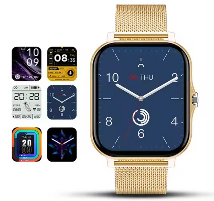 Women's elegant smartwatch for wellness & daily fitness. Health tracker, activity monitor, stylish ladies' watch.