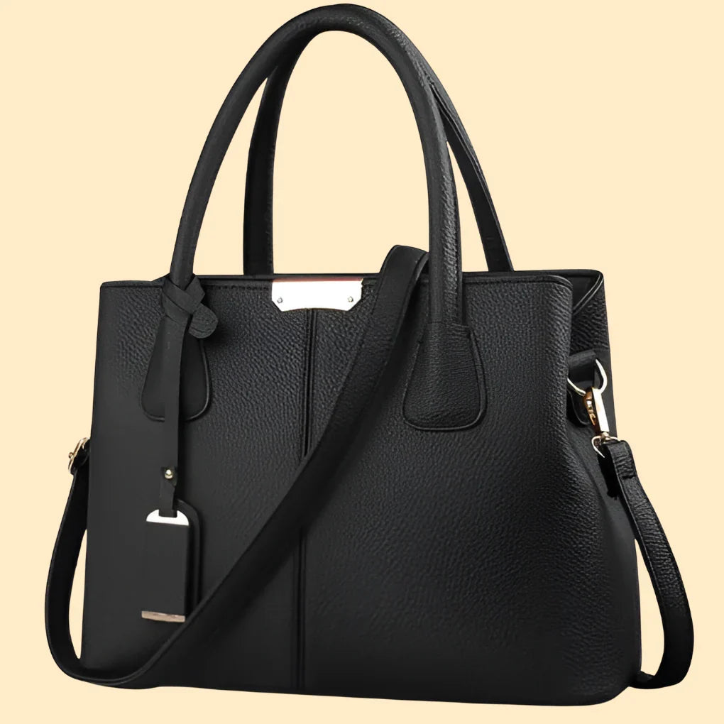Luxury women's solid leather shoulder bag, a high-quality, elegant handbag and fashion accessory for any occasion.