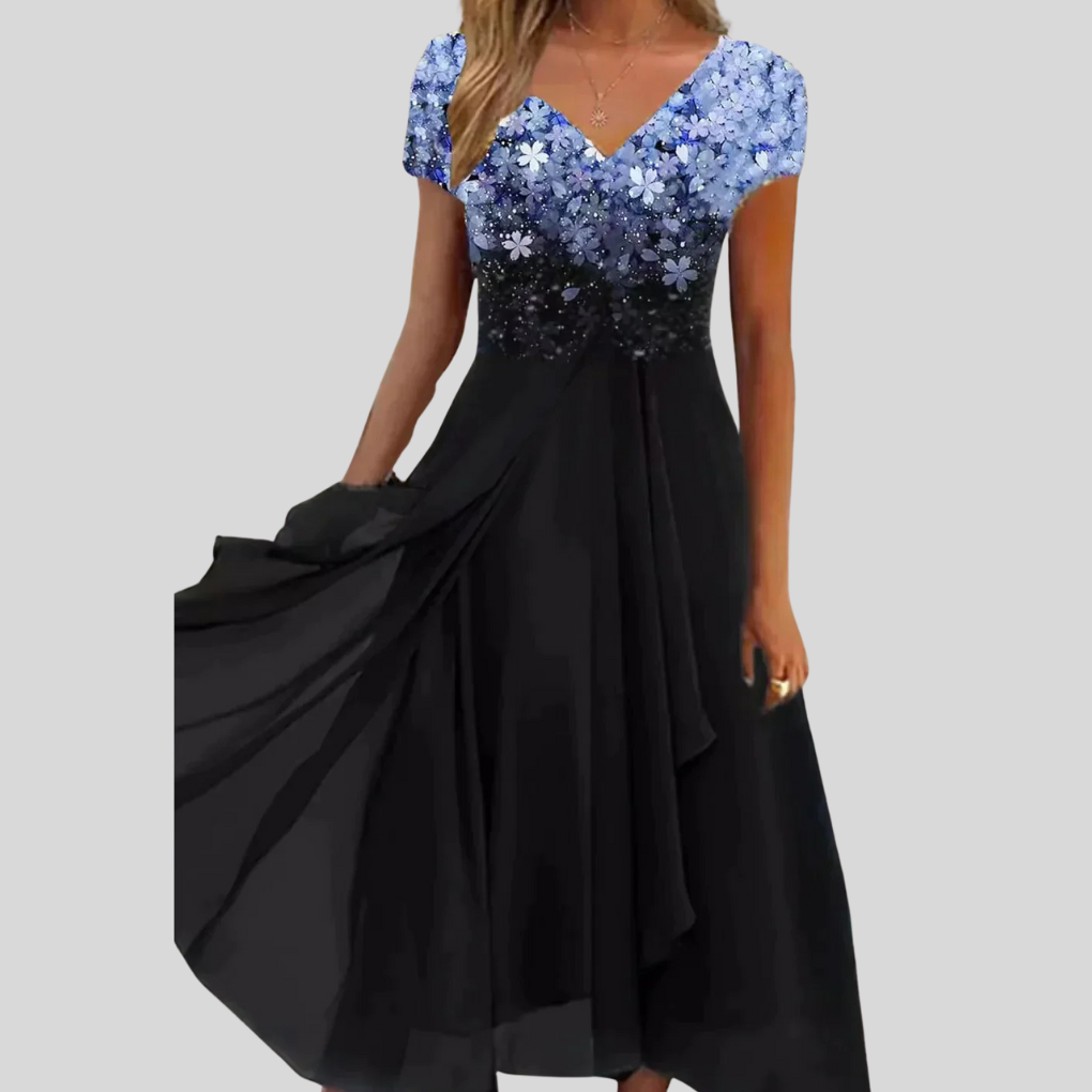 Elegant women's statement dress, perfect for any occasion. Versatile, chic, and flattering fit for day or evening wear.