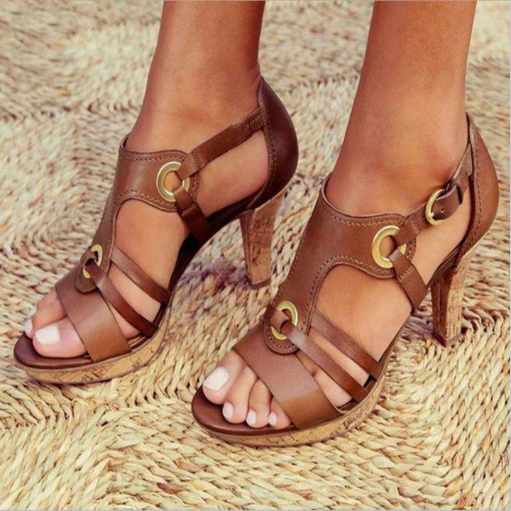 Versatile women's strap heels for confident style, suitable for casual to formal outfits. Comfortable footwear.