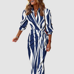 Dark Blue & White