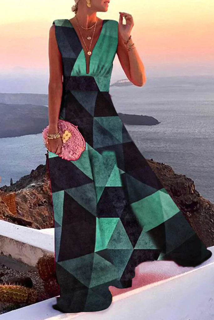 New women's elegant summer midi dress, versatile for vacation or casual wear, a key fashion piece.