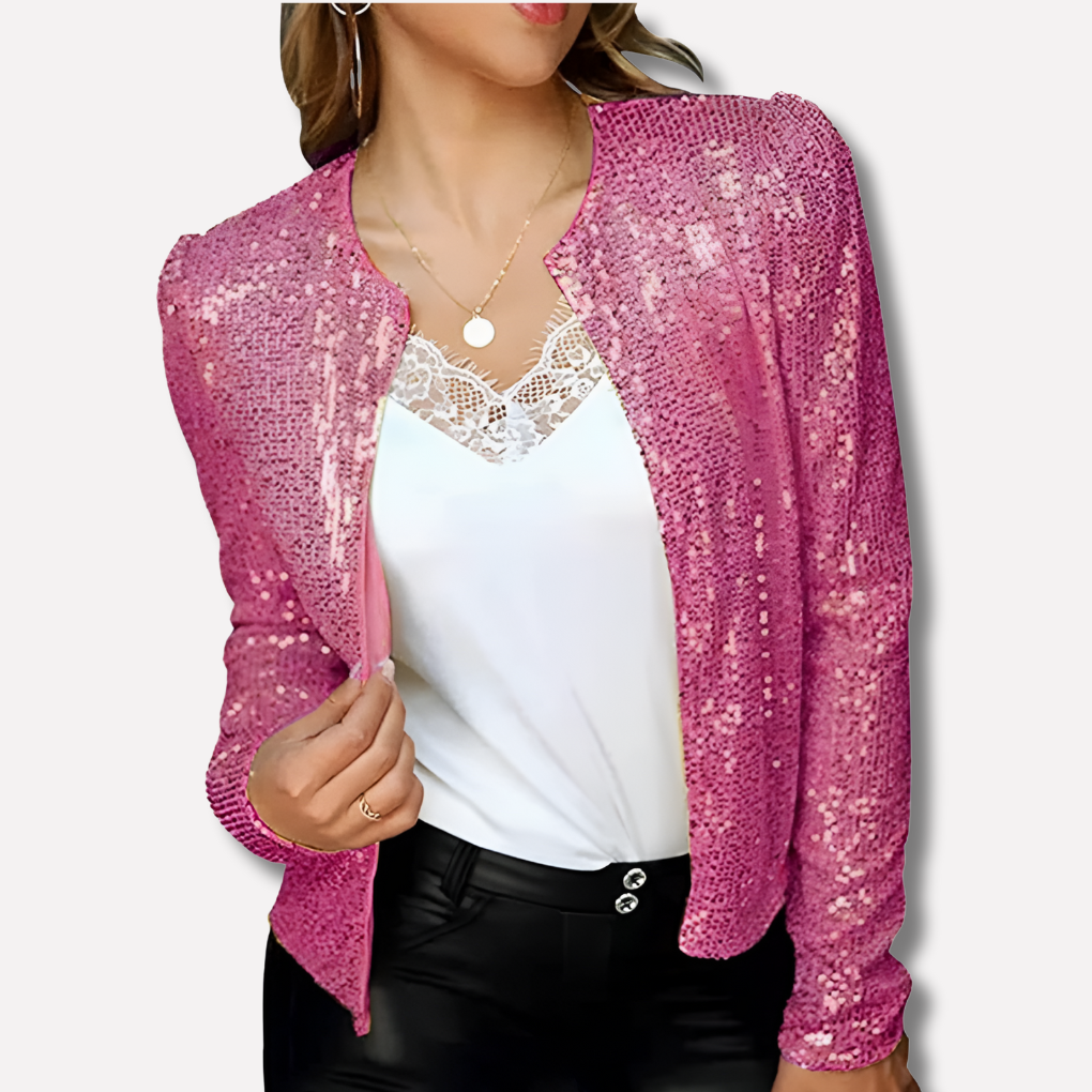 Sophisticated women's tailored formal jacket. Ideal for work, business meetings, or elegant evening wear.