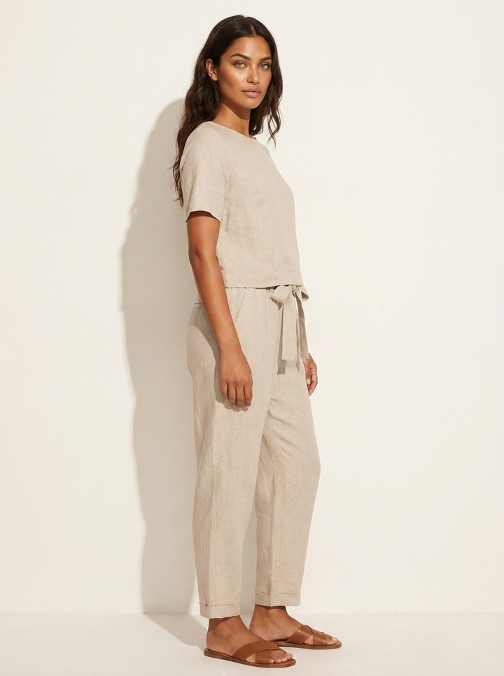 Versatile women's two-piece spring set, ideal for holidays and casual elegant wear.