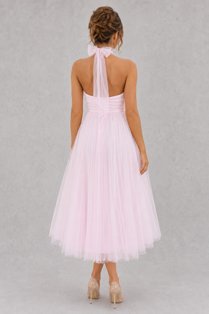 Timeless style formal midi dress for women, elegant and perfect for any special occasion.