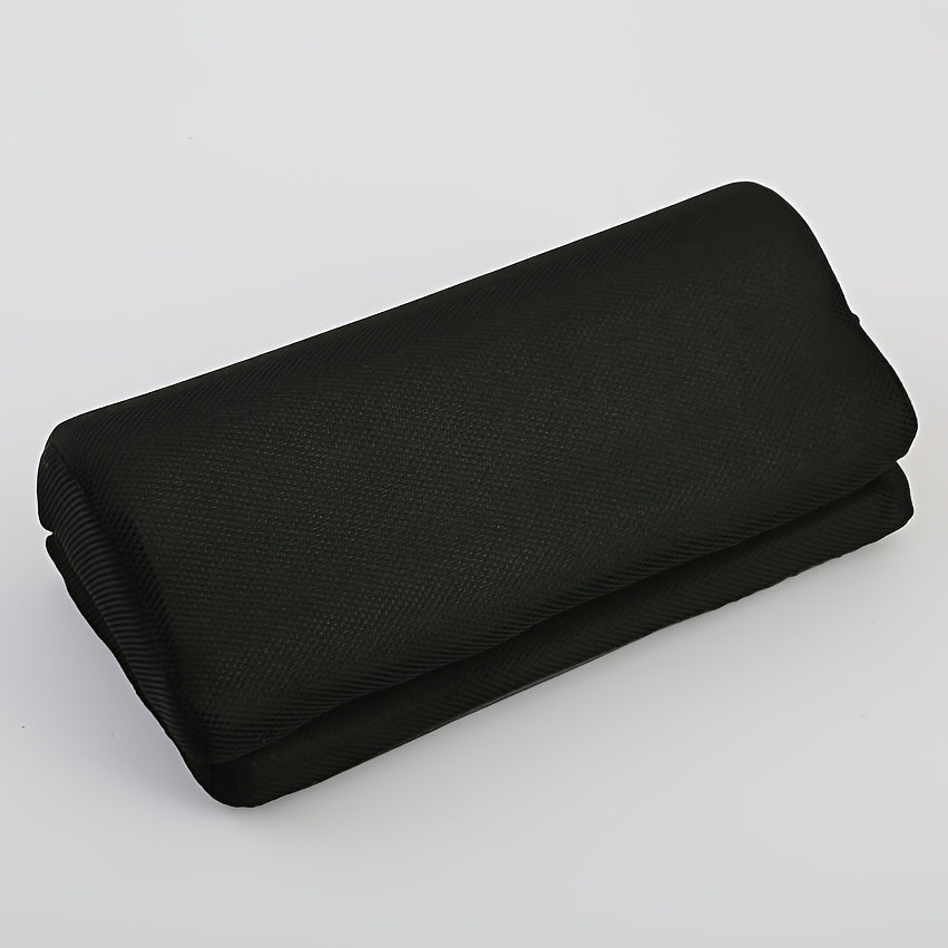 Comfortable ErgoFoam memory foam footrest for home office setup, providing ergonomic support & desk relaxation.