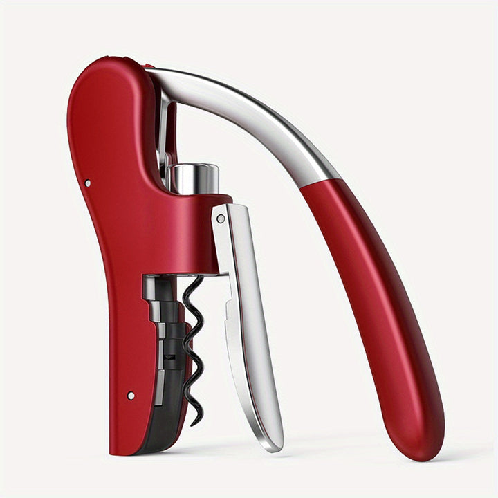 Safe & quick ergonomic corkscrew. Best wine bottle opener for an effortless uncorking experience, home & bar.