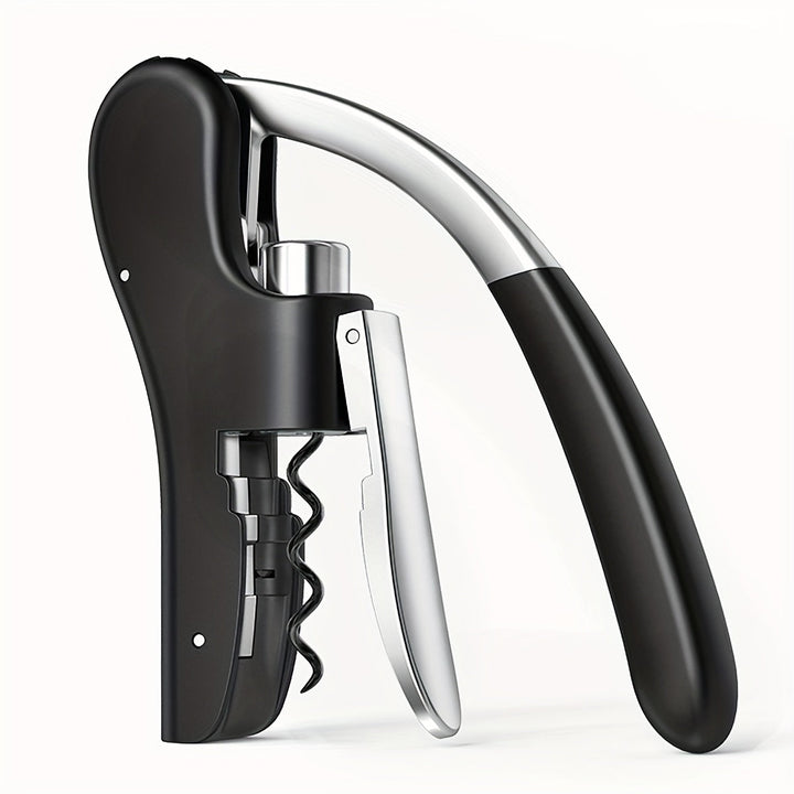 Premium ergonomic corkscrew designed for easy wine bottle opening. A reliable wine accessory for home or bar.