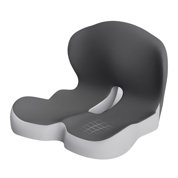 Memory foam seat cushion promoting healthy posture and reducing fatigue during long drives.