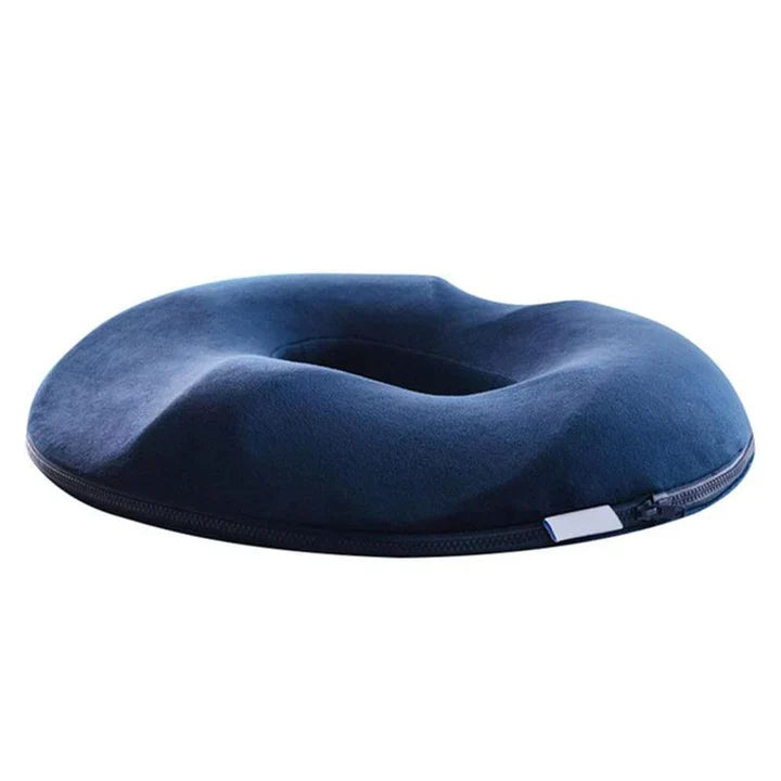 Comfort-focused ergonomic seat cushion. Ideal for tailbone pain, hemorrhoid relief in office chair or car seat.