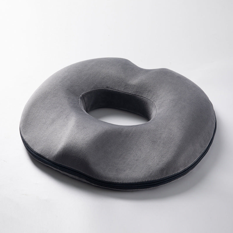 Portable ergonomic seat cushion for all-day comfort. Memory foam for tailbone & hemorrhoid pressure relief.