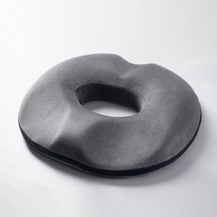 Portable ergonomic seat cushion for all-day comfort. Memory foam for tailbone & hemorrhoid pressure relief.