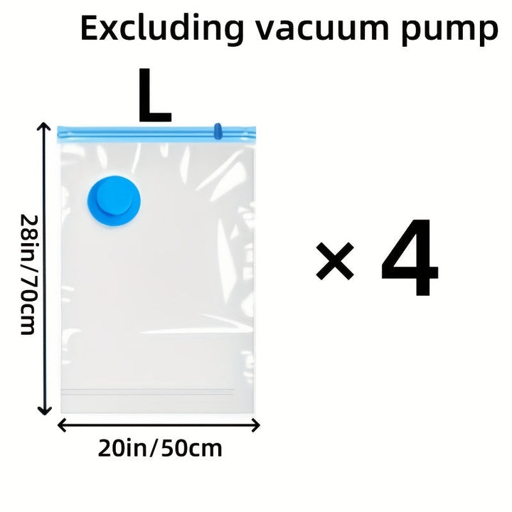 Waterproof vacuum storage bags, perfect for protecting seasonal clothing, duvets, and linens.