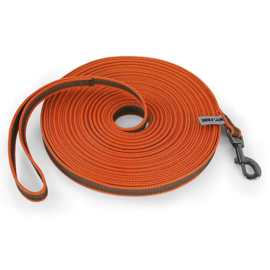 Universal extra long waterproof dog lead, perfect for outdoor dog training & adventures. Padded handle.