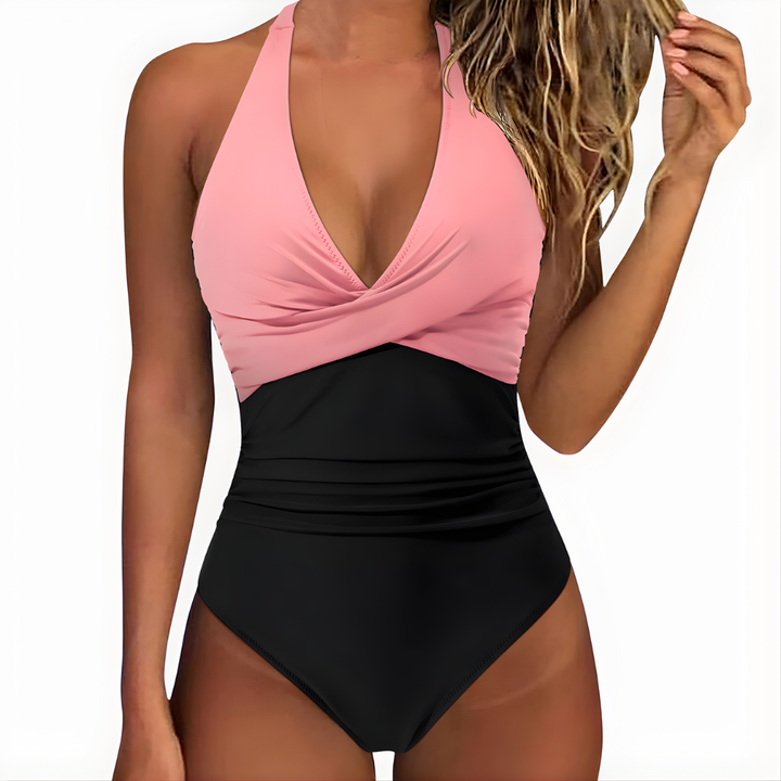 Women's full coverage one-piece swimsuit. Light shaping for a confident look.