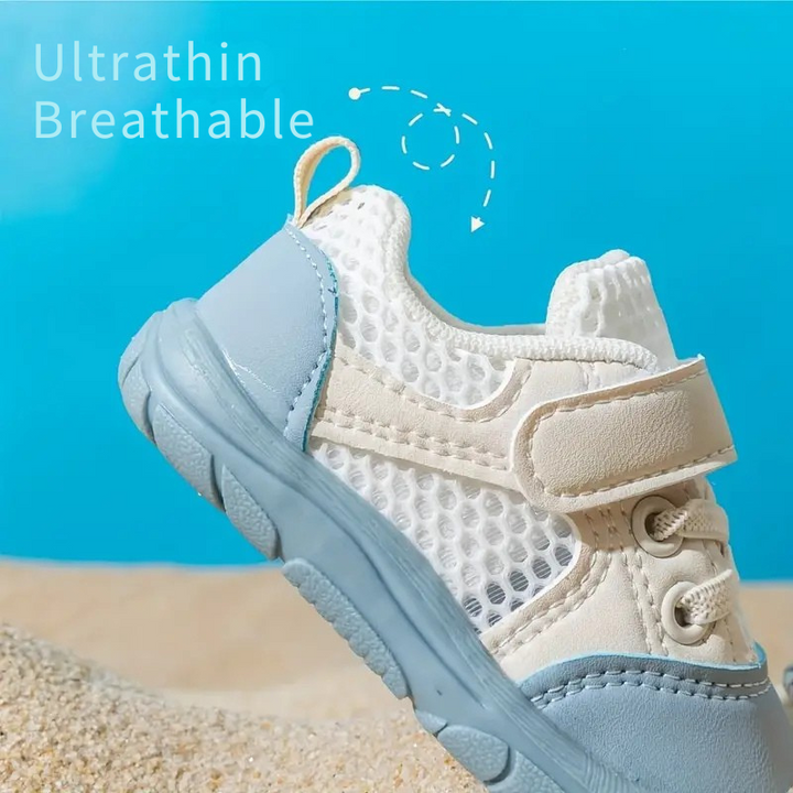 Flexible baby barefoot shoes for natural foot development. Non-slip sole ensures secure first steps.