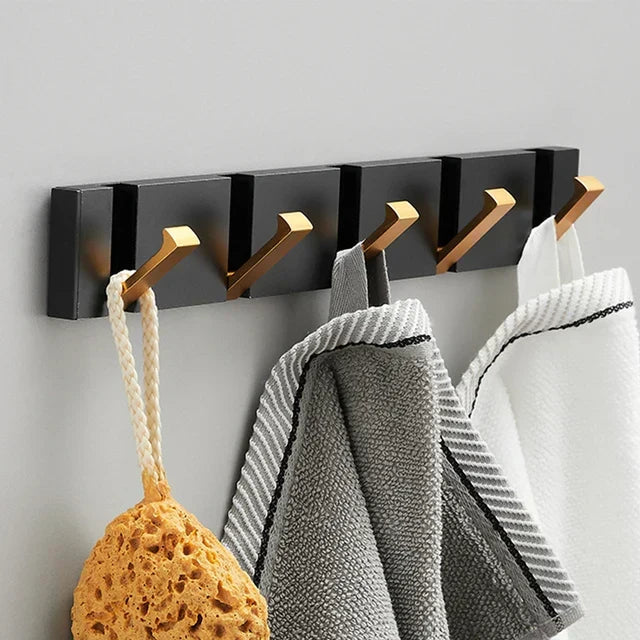 Unfolded modern wall hook, ready to hang coats & bags, maximizing entryway storage.